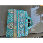 Vera Bradley  Turquoise Teal Paisley Quilted Hanging Travel Toiletry‎ Bag Photo 12
