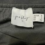 Princess Polly  Halter Neck Tie V-Neck BodySuit Black Size 4 Photo 3