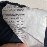 Club Monaco Darcee Navy Blue Linen Belted Paperbag Shorts Size 12 Photo 8