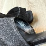 Abound  Lucia Block Heel Platform Sandals Black Glitter Ankle Strap Size 8 Photo 5