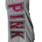 PINK - Victoria's Secret  USA‎ Sequin Muscle Tank Top Patriotic Sleeveless XS Photo 9