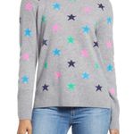 Halogen Gray Star Crewneck Cashmere Sweater Size S NWT Photo 0