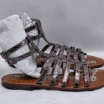Sam Edelman Gilda Gladiator Sandals Women's Size 7 Silver Metallic Strappy Shoes Photo 1