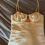 H:ours  Vibrant Orange Satin Dress Photo 1