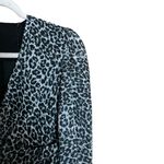 The Kooples  Peplum Top Womens 3 Large Multicolor Leopard Print Surplice Ruched Photo 2