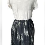 The Kooples White and Green Knee-Length A-Line Skirt Photo 0