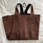 Free People Fall Essential: brown stripe & back tie dress Photo 12