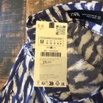 ZARA Skort Women’s Unique Pattern Size M Blue&White NWT Photo 3