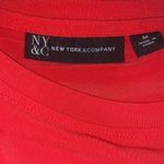 New York and Company long red maxi dress with sleeves, new, never worn. Size M Photo 1
