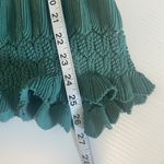 Free People Fire Island Blouse Crochet Top 3/4 Sleeve Knit Green size M Boho Photo 11