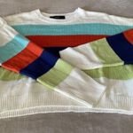 Forever 21  multi-striped cropped sweater Photo 1