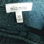 Ella Moss  Teal Side Slit Hipster Roll Neck Sweater Photo 3