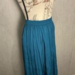 Soft Surroundings  Teal Maxi Skirt Size PM Photo 8