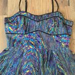 JACK  Womans Blue Fit & Flare Dress Size Medium Photo 7
