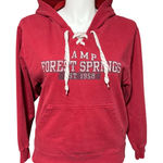 Artisans Womens Hoodie Hooded Pullover Sweatshirt Camp Forest Springs Red Medium Photo 0