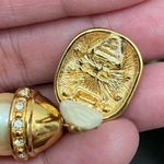 Liz Claiborne Vintage LCI Faux Pearl Gold-tone Luxury Drop Earrings Photo 11