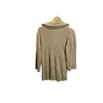 H&M Divided  Tan Sweater Dress Size S 1/4 Zip Cowl Neck Thick Knit Photo 2