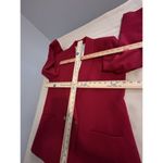 PBM Womens 12 Red Lined Double Breasted Button Collared Long Sleeve 100% Camel Photo 10