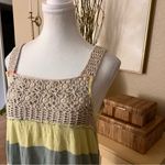 Free People  NWT Luca Crochet Stripe Knit Dress/Tunic Size‎ Small Photo 1