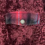 Pendleton Burgundy Zip Front Fleece Teddy Jacket Women's Size Medium Photo 5