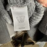 J Jill Knit Sweater Fill Zip Grey Size S Silk Wool Hooded Warm Oversized Casual Gray Photo 4