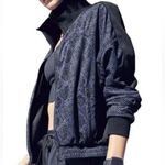 Athleta | Brooklyn Track Bomber Jacket (M) and Pants (10), Blue python print Photo 0