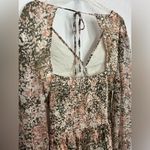 EXPRESS  Abstract print pleated button front romper size XL Photo 10