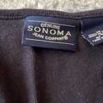 Sonoma  Black V-Neck Embroidered Tank Top Photo 5