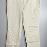 Talbots  Straight Leg Stretch Corduroy Pants Size 14P Cream NEW Casual Fall Basic Photo 0