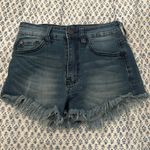 Pink Lily Nature Denim Jean Shorts Photo 1