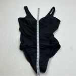 MiracleSuit Crossover With Mesh One Piece Swimsuit Womens SZ 10 Swim Black NWOT Photo 9