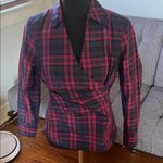 Talbots Pink and Blue Plaid Silk Shirt NEW with tags Size 6P Photo 1