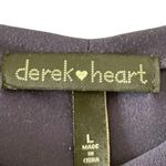 Derek Heart Navy Embroidered Roses Long Sleeves MIDI Women’s Dress SZ L #1242 Photo 10