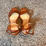 Loft Espadrille Wedge Sandals Ankle Strap Brown Heels Women's Shoes Size 8.5 Photo 1
