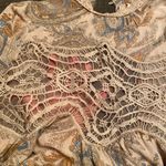 Free People Paisley Long Sleeve Top - Cream, Blue, Brown Photo 3