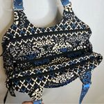 Vera Bradley  | Blue and‎ Black Shoulder Bag with Intricate Patterns Photo 2