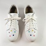 Boden Womens Shoes White Leather Polka Dots Sneaker Low Top Casual 42 US 10.5 Photo 2
