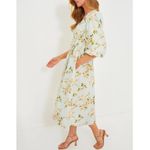 Tuckernuck ‎ Marlena Midi Dress aqua watercolor size medium nwt easter garden NEW Photo 11