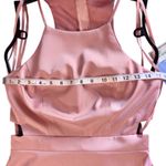 Dave and Johnny Pink High Neck Halter Homecoming Dress Photo 10