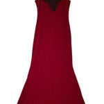 NWT Ruby Red Velvet & Black Lace Maxi Dress Whimsigoth‎ Gothic Witchy Party Photo 0