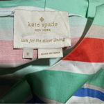 Kate Spade  Cape Belted Shirt Dress Size 8 Striped Photo 4