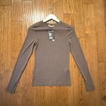 Primark Rita Ora X NWT brown crewneck fitted top size xs Photo 7