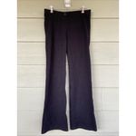 Betabrand  Classic Black Pinstripe Dress Stretch Boot Cut Yoga Pants Women Medium Photo 2