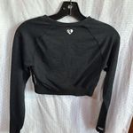 Roxy , BLACK CROPPED LONG SLEEVE TOP Photo 1