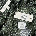 FAVORITE DAUGHTER The Take Me Seriously Long Sleeve Satin Top, Serpiente, Medium Black Photo 13