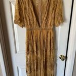 HYFVE Boho lace maxi dress - yellow Photo 1