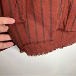 Prómesa Promesa 100% cotton casual button down shirt raw hem rust women’s‎ size medium Photo 3