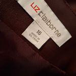 Liz Claiborne Sz 16 Elegant Brown Leather Skirt NWOT Photo 10