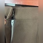 Meshki  S High Waisted Flare Tall Mocha Ponte Trouser Pants Photo 2