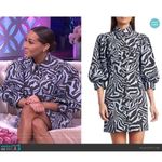 Ganni  Puff Sleeve Zebra Print Dress Photo 2